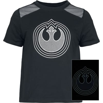 Star Wars - Disney T-shirt - Rebel Logo - S tot XXL - voor Vrouwen - zwart