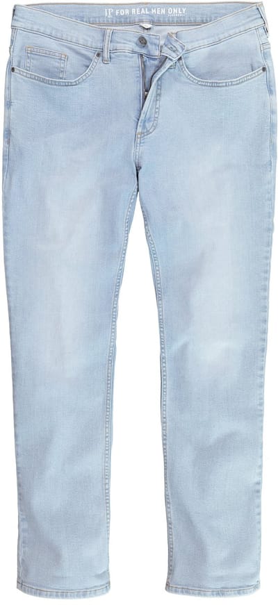 JP 1880 - Heren - Jeans denim gebleekt Regular Fit 5-pocket - Gebleekt denim - Maat 52