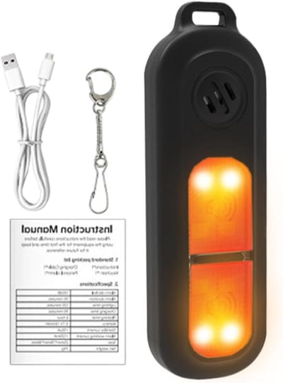 Persoonlijk Alarm - Veiligheidssleutelhanger - Noodsituatie Hulp - 130dB Sirene - 8.5 x 6 x 2 cm - Zwart