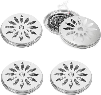 Mosquito Rinse Holders - RVS Incense Stick Houder met Deksel voor Thuis, Tuin en Buitenactiviteiten zoals Kamperen en Vissen