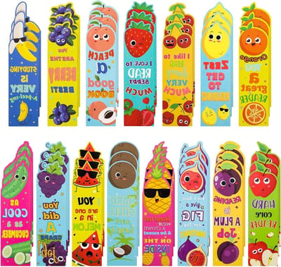 Geurkaarten Boekenleggers - Aroma Boekenleggers Fruit Boekenleggers - Lezen Stimuleren - Kras en Ruik Design - 120 Stuks - Meerdere Kleuren