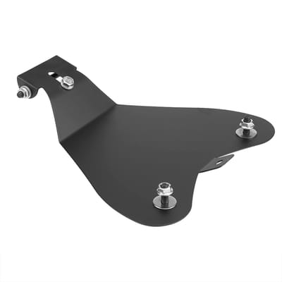 Dailygoody - Motorcycle Solo Seat Base Plate - Stevige Bevestigingsplaat - Zwart - Voor Chopper Bobber Custom - Professionele Mount - Geschikt vo