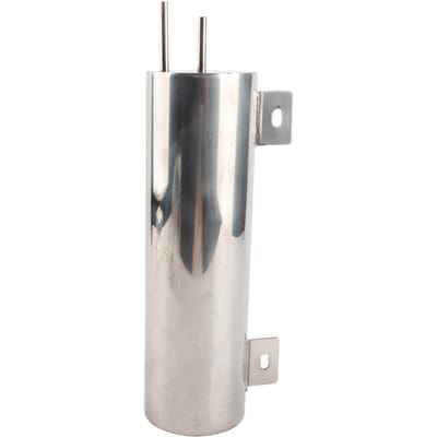 Radiatortank Overloop Gepolijst RVS met Beugels Bouten Moeren Industriële Benodigdheden 3x10 gray
