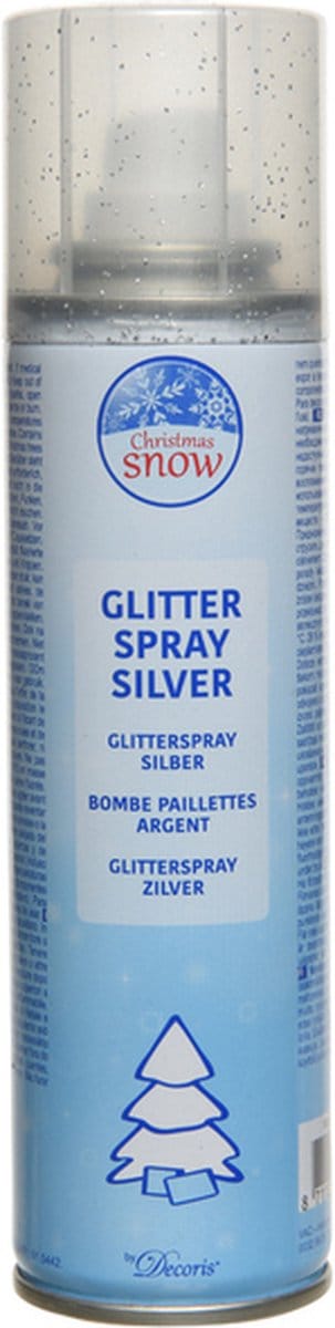 Kerstdecoraties - Can Silver Spray Glitter 150ml