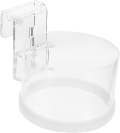 Kleine aquarium voeder ring van acryl met bevestigingsschroef voor vlokken en drijvend voer, decoratief en praktisch voor aquaria en vissen.