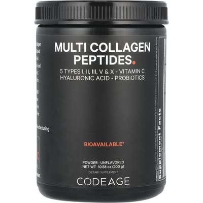 Codeage, Multi Collageen Peptiden Poeder, Zonder Smaak, 10,58 oz (300 g)