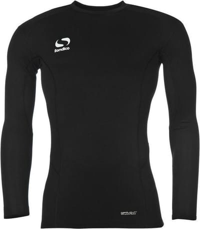 Sondico ondershirt Lange mouw - Heren - Zwart - Maat 4XL