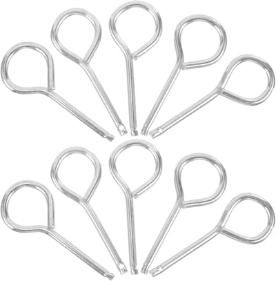 Brandblusser Pinnen - Veiligheidspennen Trekpennen - Brandveiligheid Verzekeren - Duurzaam IJzer Materiaal - 5.30X2.00X0.30CM - Zilver