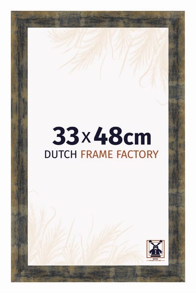 Fotolijst 33x48 cm - MDF - Blauw Goud Gemeleerd - Praag