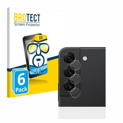BROTECT - Screenprotector voor Samsung Galaxy S22 5G (ALLEEN Camera Lens) - Folie Beschermfolie transparant 6 Stuks