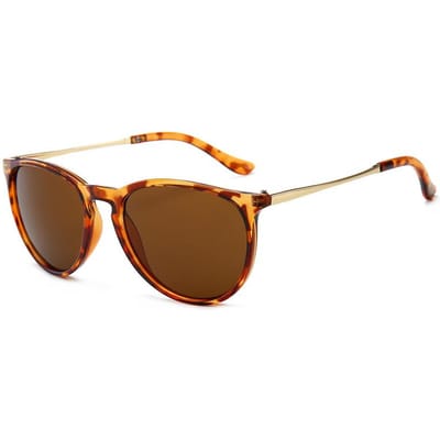 Lunettes de soleil Rondes Oeil de Chat de Marque Rétro Vintage Mode pour Femmes Hommes Unisexe Lentille Miroir de Conduite