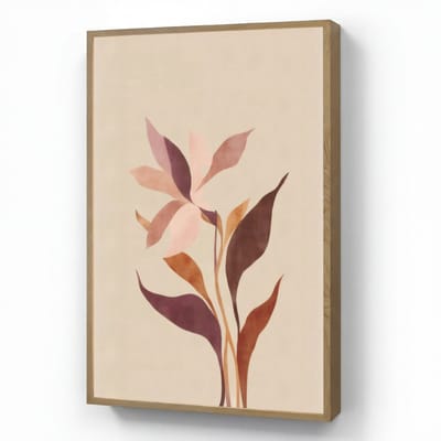 Wandlamp 60x90 cm - Oplaadbaar - Bloemen - Blaadjes - Minimalistisch - Roze - Wandlampen binnen woonkamer - Slaapkamer lamp - Decoratieve nachtlamp - Vloerlamp draadloos