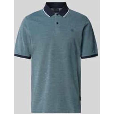 regular fit poloshirt met labelstitching