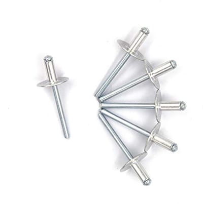 Grote flens blinde klinknagels - 60 stuks aluminium assortiment, 5/8 inch, perfect voor bevestigingen