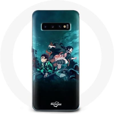 Coque pour Samsung Galaxy s10 edge Demon Slayer Manga Tanjiro et Nezuko
