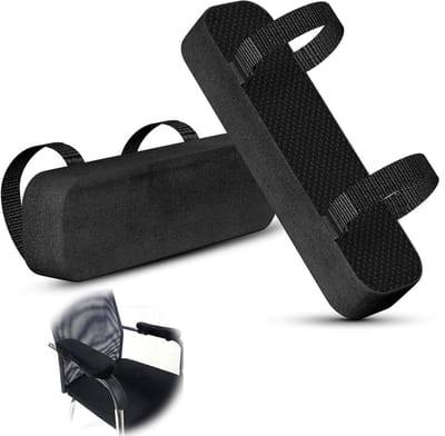 Comfortabele Armsteun Kussens voor Bureaustoelen - Ergonomische Geheugenfoam Pads voor Pijnverlichting, Machinewasbaar en Geschikt voor Gaming Stoelen en Rolstoelen - 25x7.5x3cm