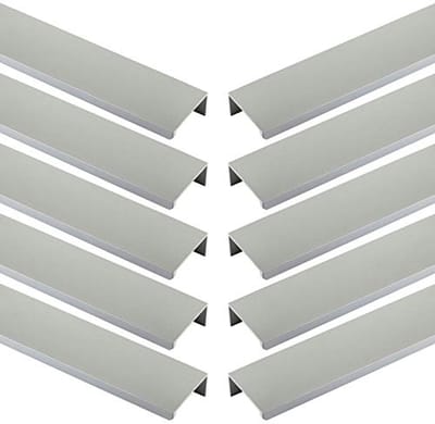 SOTECH 10 meubelgrepen Blanket Jane 330 mm mat chroom BA 3 x 96 mm kastgrepen voor montage aan de binnenzijde van het front incl. bevestigingsschroeven