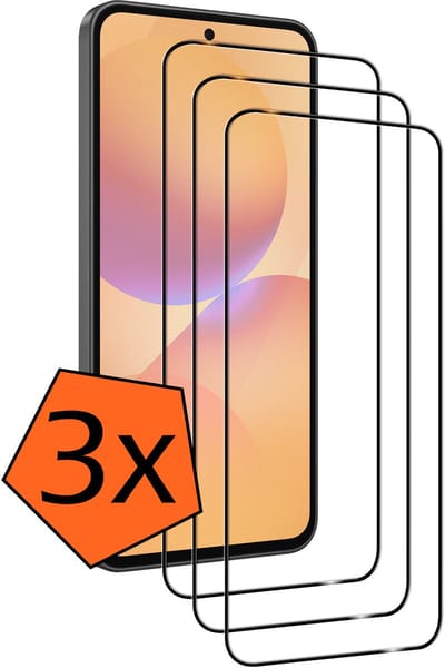 Screenprotector - 3 Stuks - Geschikt voor Samsung Galaxy A36 - Full Cover - Gehard Glas - Beschermglas - Tempered Glass - Screen Protector