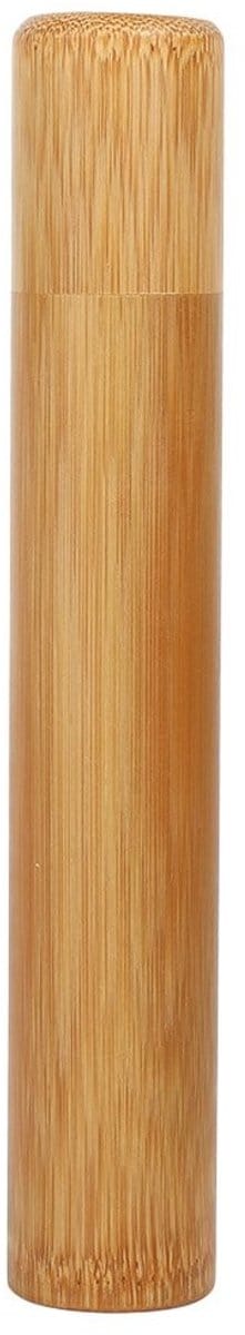 Allecto - Bamboo Tea Canister - Handgemaakte Theeblik - Vervoer en Opslag - 2.5 x 15.5cm - Theeopslag - Geschikt voor Thuisgebruik