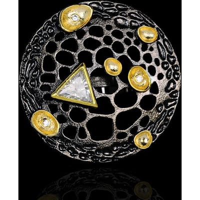 Europa en de Verenigde Staten Retro Middeleeuws Design Donkere Stijl Ringaccessoires No. 10 gray