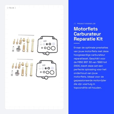 Carburateur reparatiekit - vervangset voor Mikuni BST 33 1993-2000 - hoge compatibiliteit - 2 sets inbegrepen - Homevero