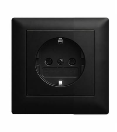 Busch-Jaeger - Stopcontact - Inbouw Wandcontactdoos Set1 - Mat zwart