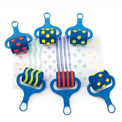 Colorations verfrollers knutselset - creatieve patronen voor kinderen.