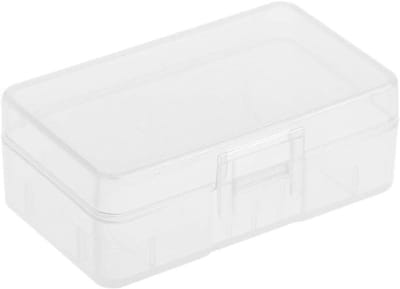 Batterij Opbergdoos - Batterij Houder - Batterijen Opbergen - Transparant Hard Plastic - Voor 9V of AA - Doorzichtig