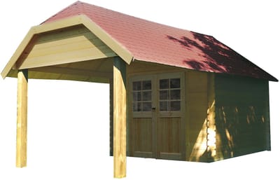 Solid Superia Cottage Cork Tuinhuis - Vurenhout - Geïmpregneerd - 298x563,4cm
