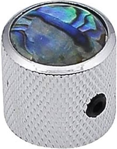 Boston KCH-237 Deurknop met Abalone Inleg – 18x18mm, Chroom