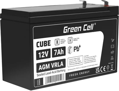 AGM Gel-accu 12V 7Ah - Onderhoudsvrije Loodzuurbatterij voor Diverse Toepassingen