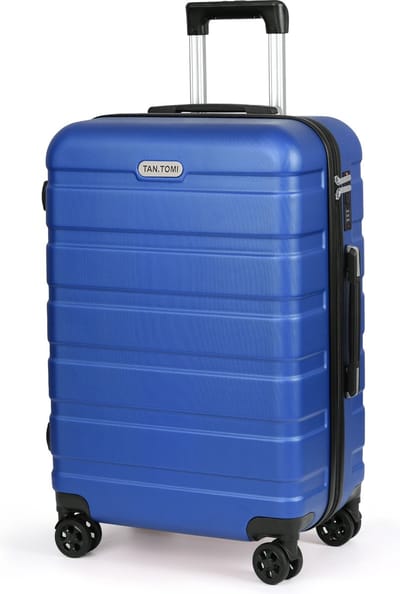 TAN.TOMI Koffer - 65L Reiskoffer met 4 wielen - Handbagage Ruimbagage - Cijferslot - Reiskoffer - Trolley Koffer met Wielen - Hemelsblauw