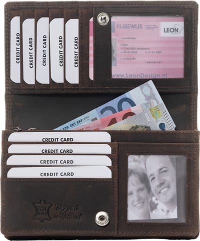 Portemonnee - Portemonnee dames - Portefeuille dames - Beurs - Dames portemonnee - Dames portemonnee leer - Cadeau - Vrouwen cadeautjes - Cadeau voor vrouw - Kado vrouwen - Kado vrouwen verjaardag - Cadeau voor vriendin - Voor haar - Cadeau voor mama