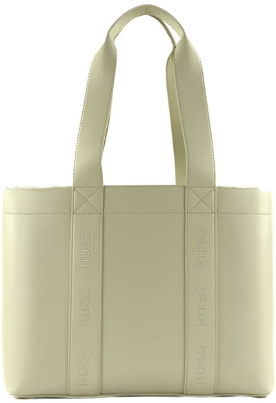 HUGO schoudertas Becky UP Tote Bag Open White crème
