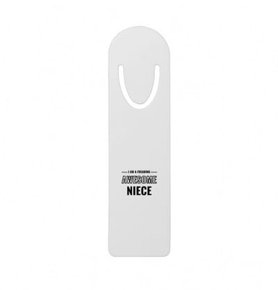 Hacebo® - I am a freaking awesome niece metalen boekenlegger - de meest geweldigste nicht - verjaardagscadeau - verjaardag - cadeau - cadeautje voor nicht - nicht artikelen - kado - geschenk Bladwijzer boekenleggers - 12.7 cm x 3.2cm