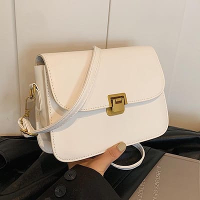 High-end Dameshandtas voor Dames Herfst en Winter Nieuw Trendy en Modieus Eenvoudige Crossbody Tas Retro Modieus Één Schouder Vierkant beige