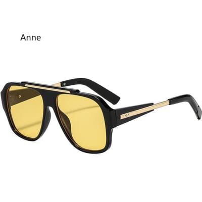 Nouvelles Lunettes de Soleil Carrées Femmes Vintage Grandes Montures Nuances Hommes Tendance Luxe Lunettes de Soleil UV400 Lunettes Surdimensionnées Gafas Oculos