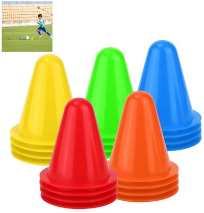 20 stuks - Mini oefenkegels - Veldmarkeringskegels - Rolschaatsslalombekers - Vlakke slalomslalommarkeringen - Kinderkegels - Trainingskegels