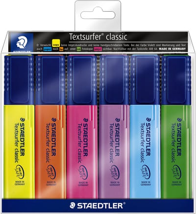 Markeerstift staedtler 364 textsurfer ass | 5 stuks