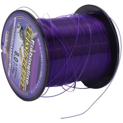 500M Vislijnen Supersterk Nylon Niet Fluorocarbon Tackle Niet-Linnen Multifilament Paarse Vislijn 2.0