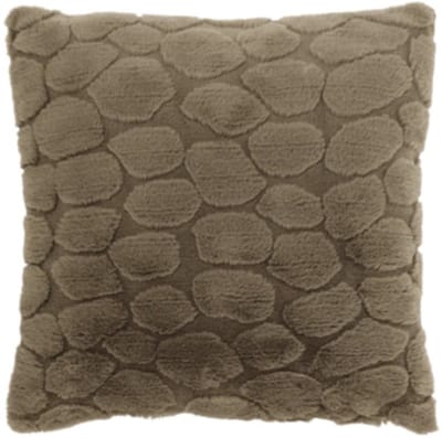 Unique Living kussen Daaf taupe 45 x 45 cm