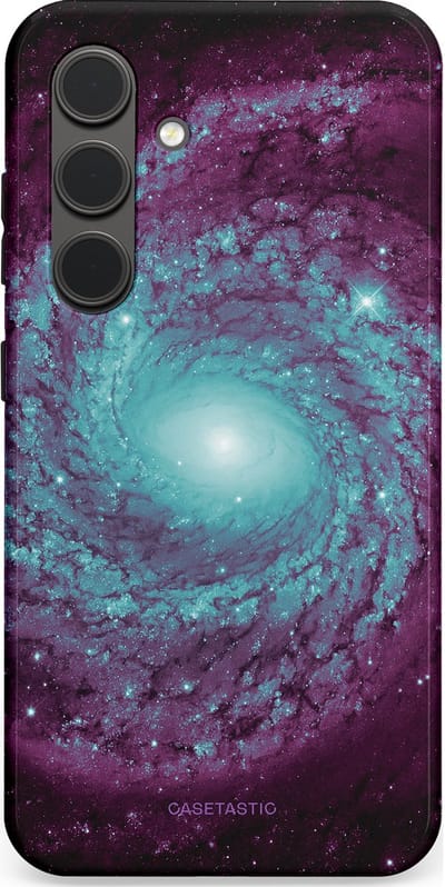 Casetastic Hoesje Geschikt voor Samsung S24 - Stijlvolle Beschermende Duo-layer Case - Nebula zonnestelsel