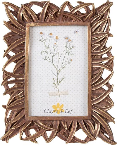 Clayre & Eef Fotolijst 10x15 cm Goudkleurig Polyresin