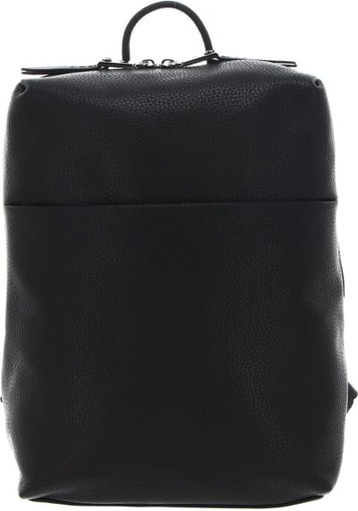 PICARD Leren vrijetijdsrugzak rugzak met laptopvak Pure Backpack Black zwart