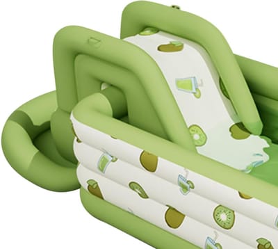 Opblaasbare Glijbaan - Zwemaccessoire Kinderspeelgoed - Zomerentertainment Zwembad - Veilige Stabiele Glijbaan - 181x108x81cm - Veelkleurig