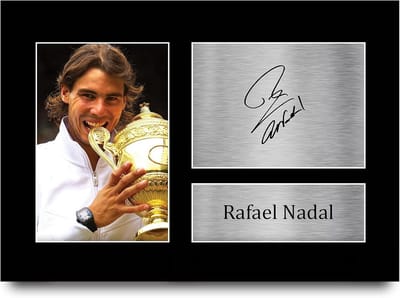 Tennis Herinneringen Fotocadeaus met Handtekeningen - A4