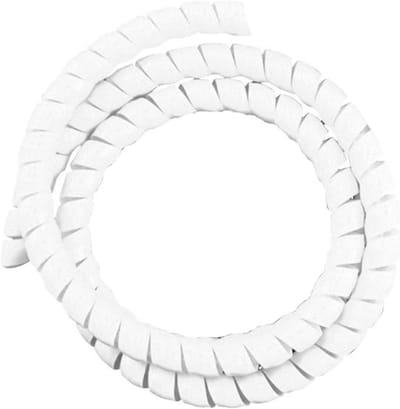 Kabelslang - Kabelbeschermer Winder - Kabelorganisatie - Flexibele Spiraalwikkeling - 200 cm - Wit