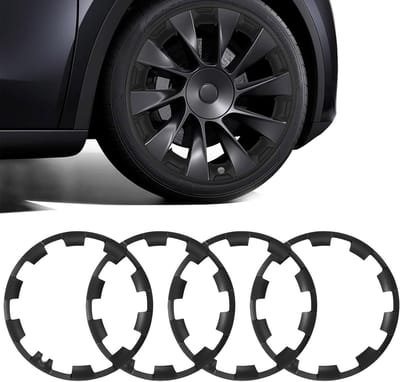 Set van 4 Wielenhoezen voor 20 Inch Velgen - Bescherming voor Model Y 2019-2024 - Matte Zwarte Velgdeksels en Wielenbescherming