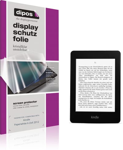 dipos – 2x Beschermfolie geschikt voor Kindle Paperwhite 6 Zoll 2012 | Krasbestendige & heldere Screenprotector Ultra-Thin