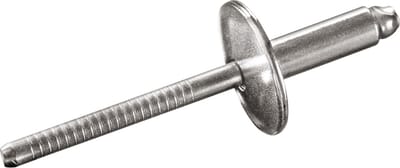 GOEBEL® - 500 x Blindklinknagels (Ø x L) 3,2 x 10 mm - RVS A2 / RVS A2 - Grote kop - STANDARD - 7031132100 - Popnagel